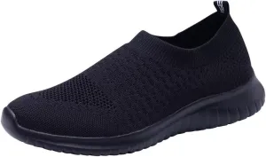 TIOSEBON Men's Slip On Walking Shoes Knit Mesh Tennis Sneaker