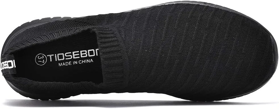 TIOSEBON Women's Athletic Walking Shoes Slip On Casual Mesh-Comfortable Tennis Workout Sneakers