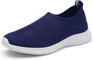 TIOSEBON Women's Athletic Walking Shoes Slip On Casual Mesh-Comfortable Tennis Workout Sneakers