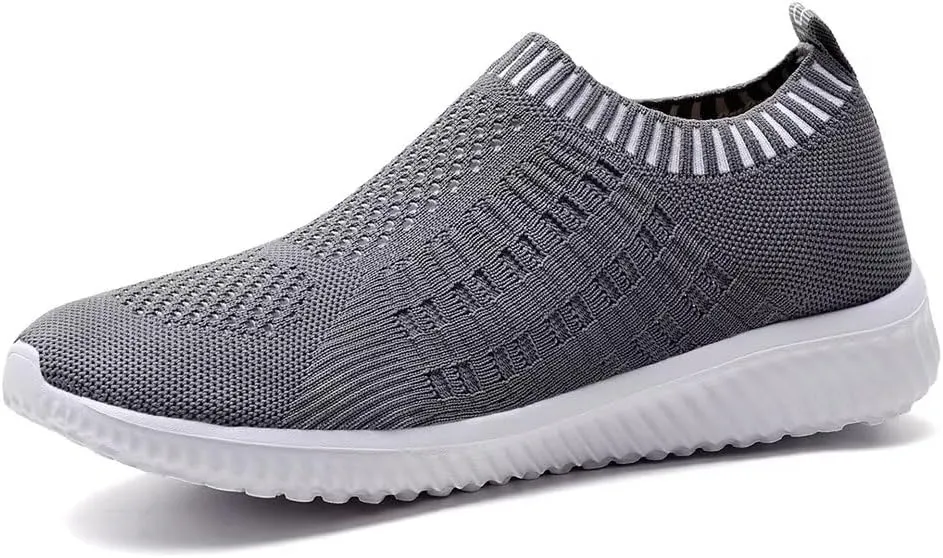 TIOSEBON Women's Athletic Walking Shoes Slip On Casual Mesh-Comfortable Tennis Workout Sneakers