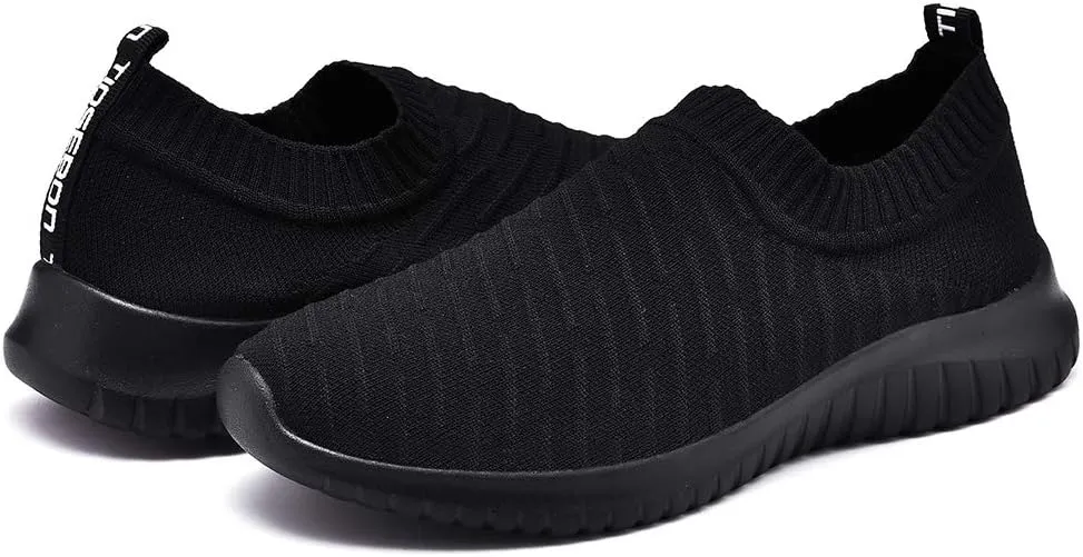 TIOSEBON Women's Athletic Walking Shoes Slip On Casual Mesh-Comfortable Tennis Workout Sneakers