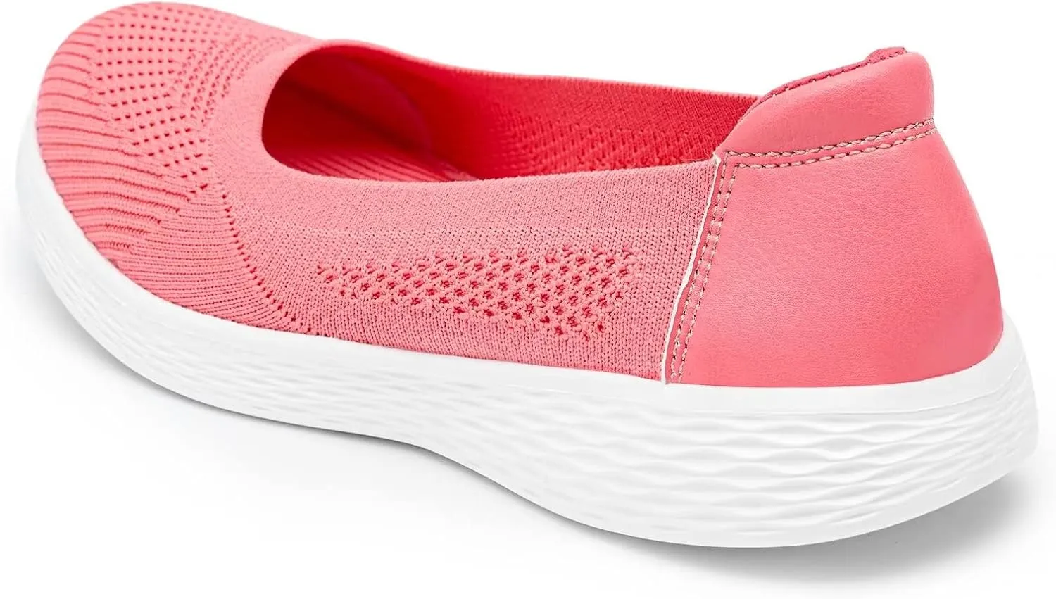 TIOSEBON Women's Comfortable Loafer Low-Top Flat Ultra Memory Foam Mesh Slip-On Walking Shoes