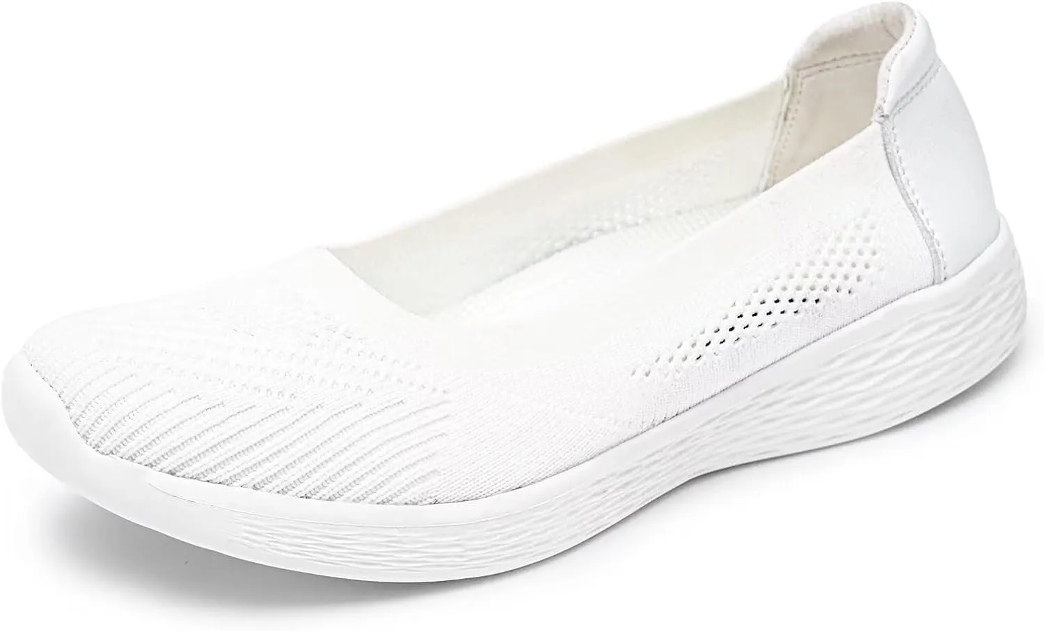 TIOSEBON Women's Comfortable Loafer Low-Top Flat Ultra Memory Foam Mesh Slip-On Walking Shoes