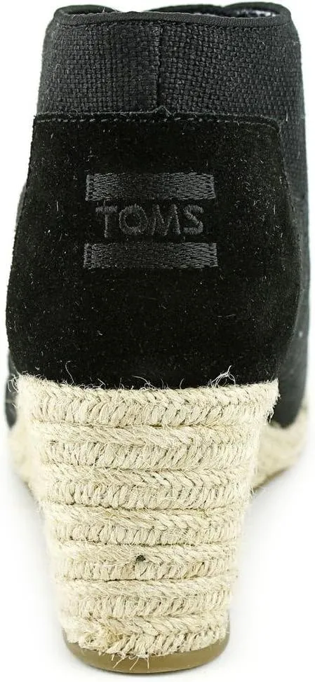 TOMS Womens Desert Round Toe Lace Up Casual Boots Mid Heel 2-3" - Brown