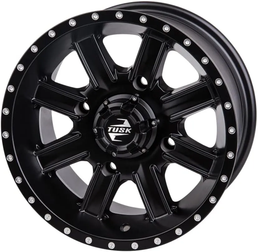 TUSK 4/156 Cascade Wheel 14x7 4.0   3.0 Matte Black for Kawasaki Mule Pro-FXT 1000 LE camo 2024
