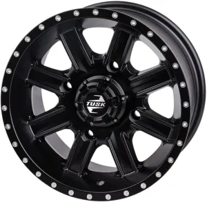 TUSK 4/156 Cascade Wheel 14x7 4.0   3.0 Matte Black for Kawasaki Mule Pro-FXT 1000 LE Ranch Edition 2024