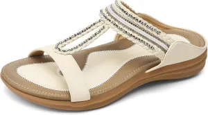 UBFEN Womens Slides Walking Sandals Comfortable Platform Slip On Dressy Summer
