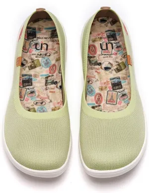 UIN Ballet Flats Shoes for Women Art Printed Wide Toe Casual Breathable Lightweight Slip On Women Loafers