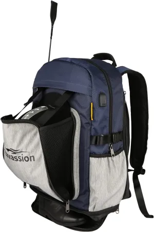 UNISTRENGH Professional Equestrian Backpack with Helmet Holder for Horse Riding, One Bag with Multiple Compartments Carry All Accessories