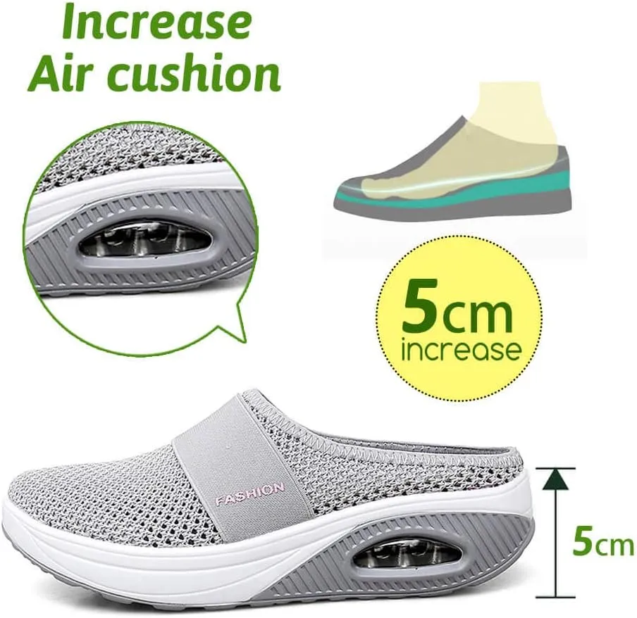 VARSKARC Women's Summer Spring Breathable Slip-on Leisure Sneakers Outdoor Slippers