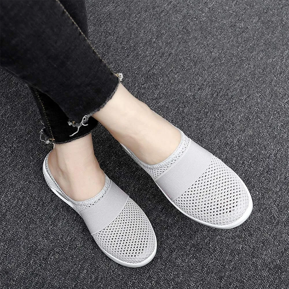 VARSKARC Women's Summer Spring Breathable Slip-on Leisure Sneakers Outdoor Slippers