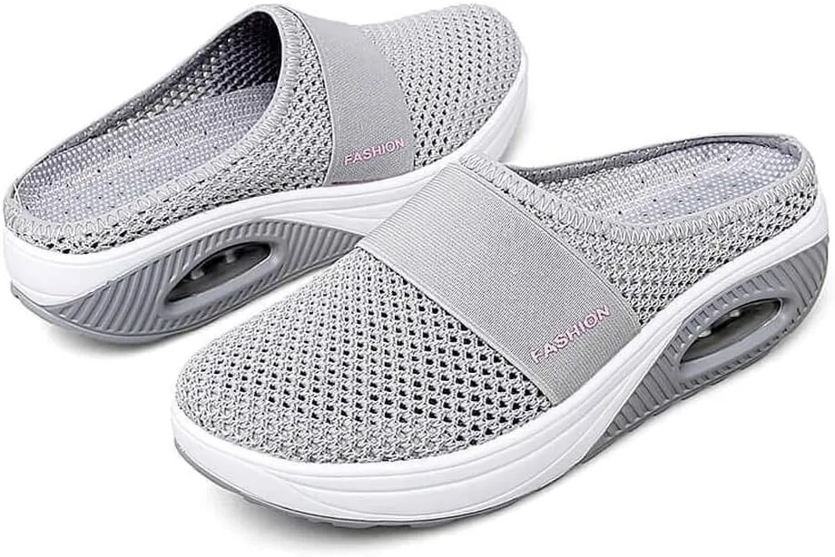VARSKARC Women's Summer Spring Breathable Slip-on Leisure Sneakers Outdoor Slippers