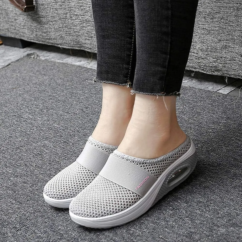 VARSKARC Women's Summer Spring Breathable Slip-on Leisure Sneakers Outdoor Slippers