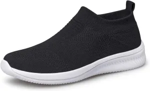 Vidbiv Men Slip on Casual Trainers Walking Shoes - Breathable Slip-on Lightweight Comfortable Tennis Mesh Sneaker
