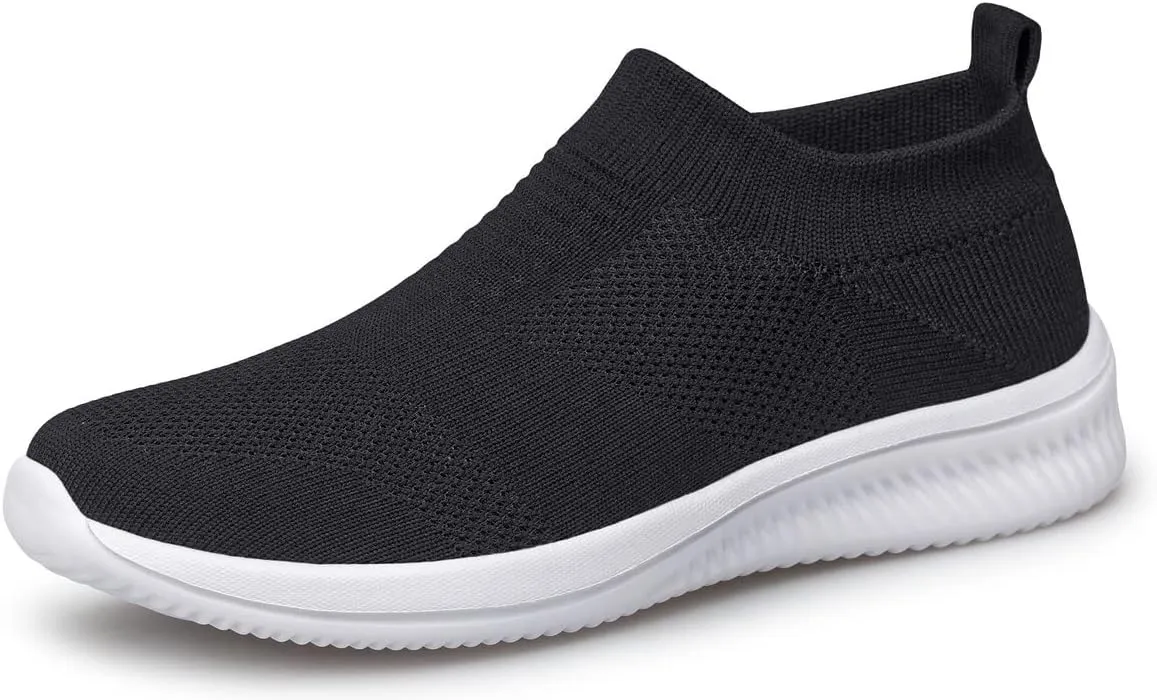 Vidbiv Men Slip on Casual Trainers Walking Shoes - Breathable Slip-on Lightweight Comfortable Tennis Mesh Sneaker