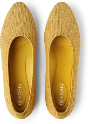 VIVAIA Almond-Toe Ballet Flats Women's Casual Flats Slip on Comfortable shoes cute flats for women(Tamia 2.0)