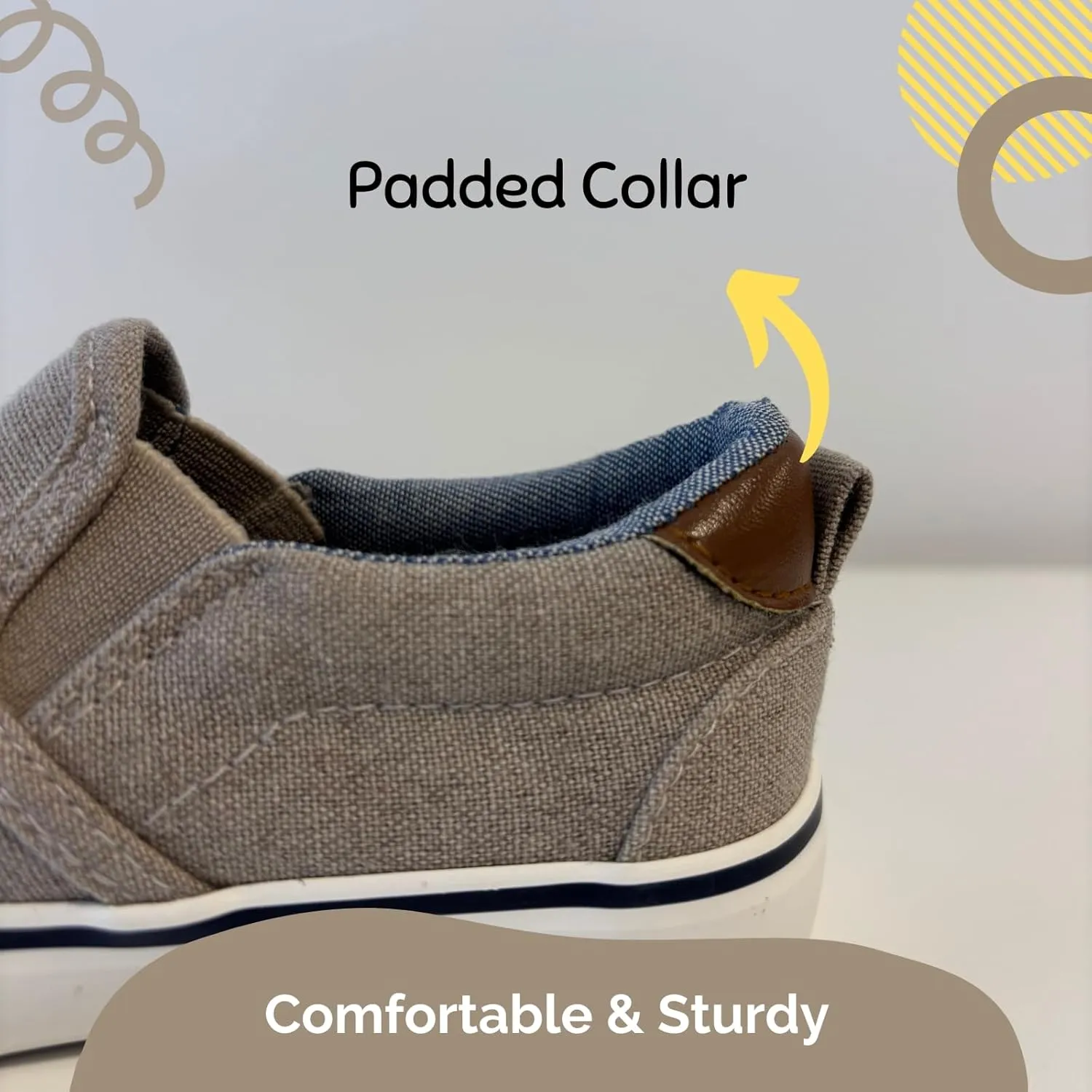 waddle wonder Toddler Classic Low Top Slip on Canvas Casual Shoes for Boys & Girls, Laceless Lightweight Flat Loafer Skater Sneaker