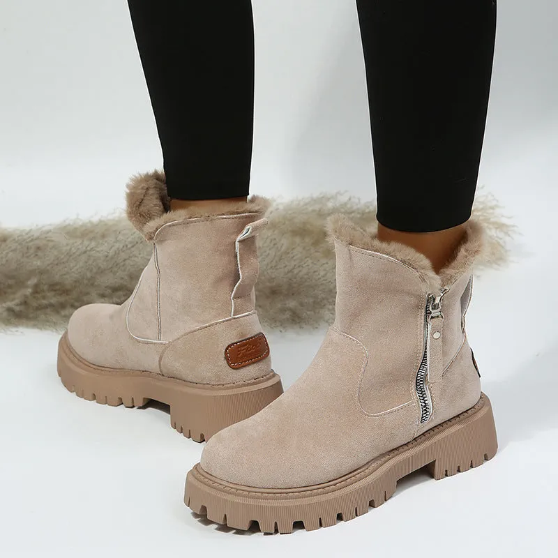 Warm Voice-controlled Casual Round Comfortable Shoes Trend-setting Patchwork Keep