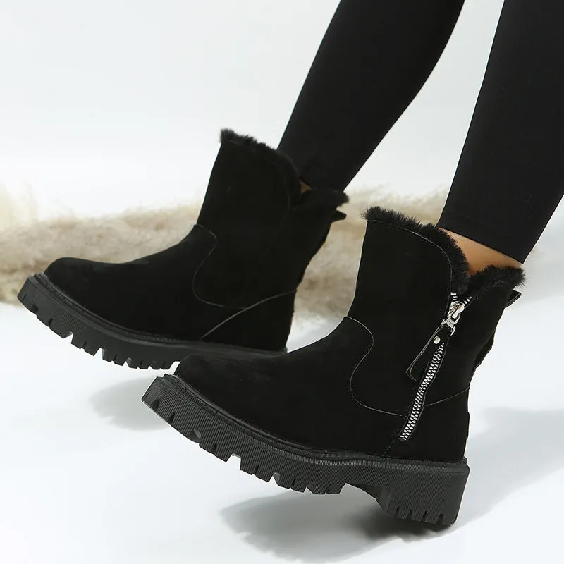 Warm Voice-controlled Casual Round Comfortable Shoes Trend-setting Patchwork Keep