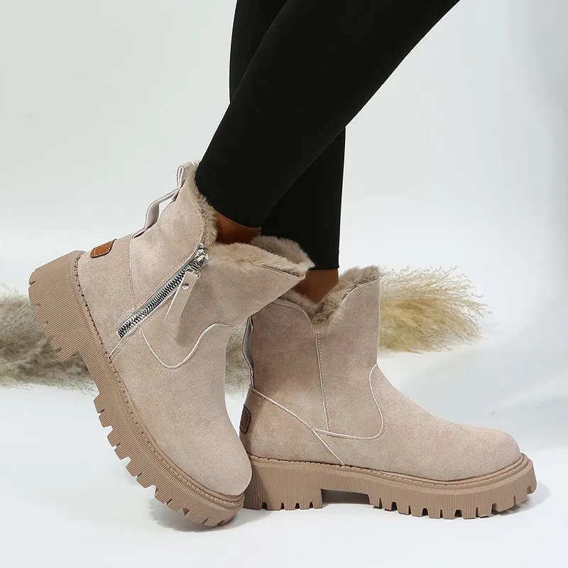 Warm Voice-controlled Casual Round Comfortable Shoes Trend-setting Patchwork Keep