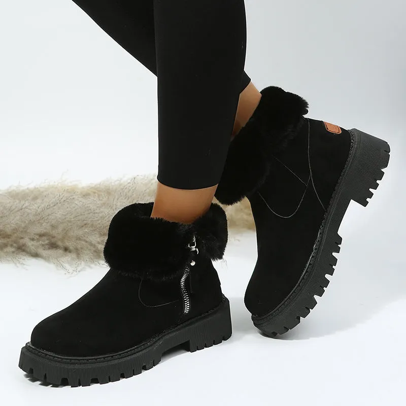 Warm Voice-controlled Casual Round Comfortable Shoes Trend-setting Patchwork Keep