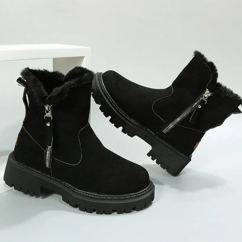 Warm Voice-controlled Casual Round Comfortable Shoes Trend-setting Patchwork Keep