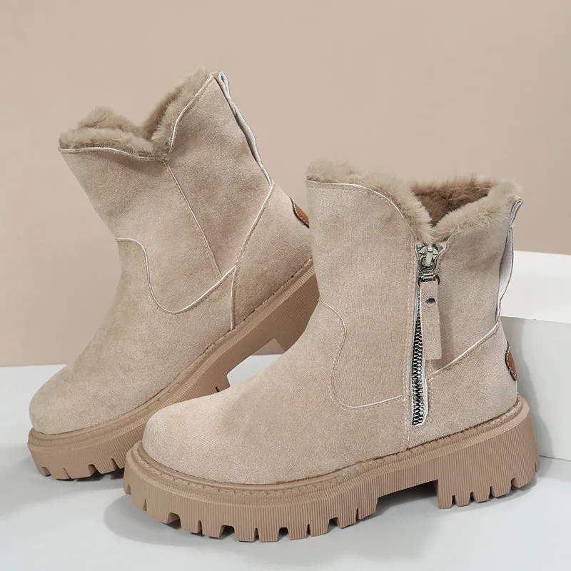 Warm Voice-controlled Casual Round Comfortable Shoes Trend-setting Patchwork Keep