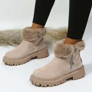 Warm Voice-controlled Casual Round Comfortable Shoes Trend-setting Patchwork Keep