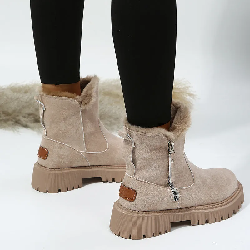 Warm Voice-controlled Casual Round Comfortable Shoes Trend-setting Patchwork Keep