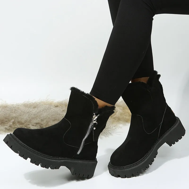 Warm Voice-controlled Casual Round Comfortable Shoes Trend-setting Patchwork Keep