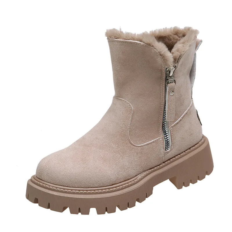 Warm Voice-controlled Casual Round Comfortable Shoes Trend-setting Patchwork Keep
