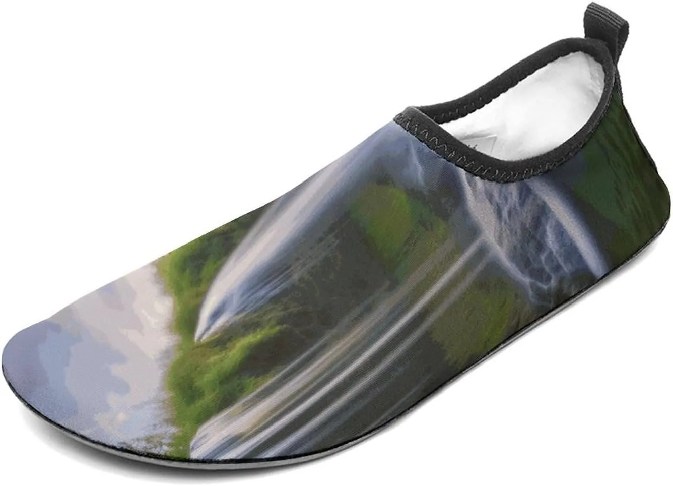 Water Shoes for Women Men Waterfall Landscape Water Sports Shoes Slip-on Breathable Lightweight Athletic Aqua Sock