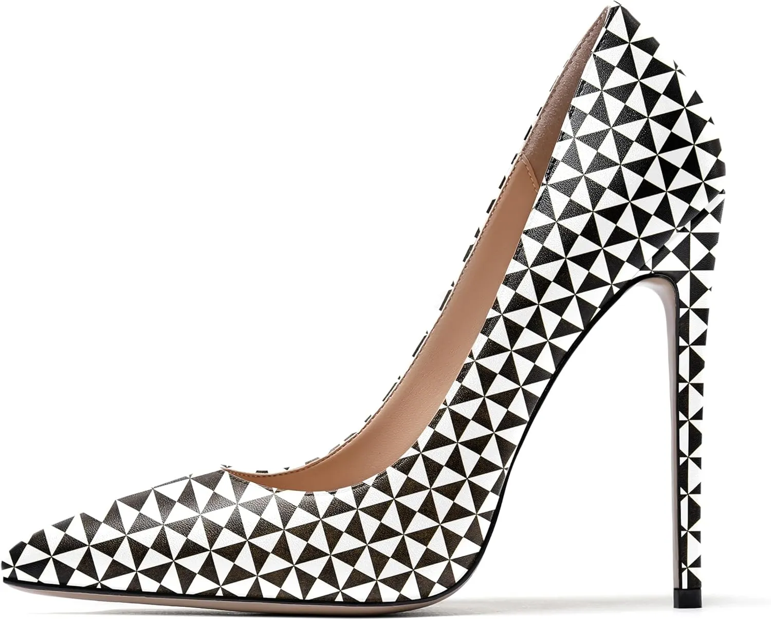 WAYDERNS Women's Evening Pointed Toe Matte Slip On Dress Stiletto High Heel Pumps Shoes 4.7 Inch
