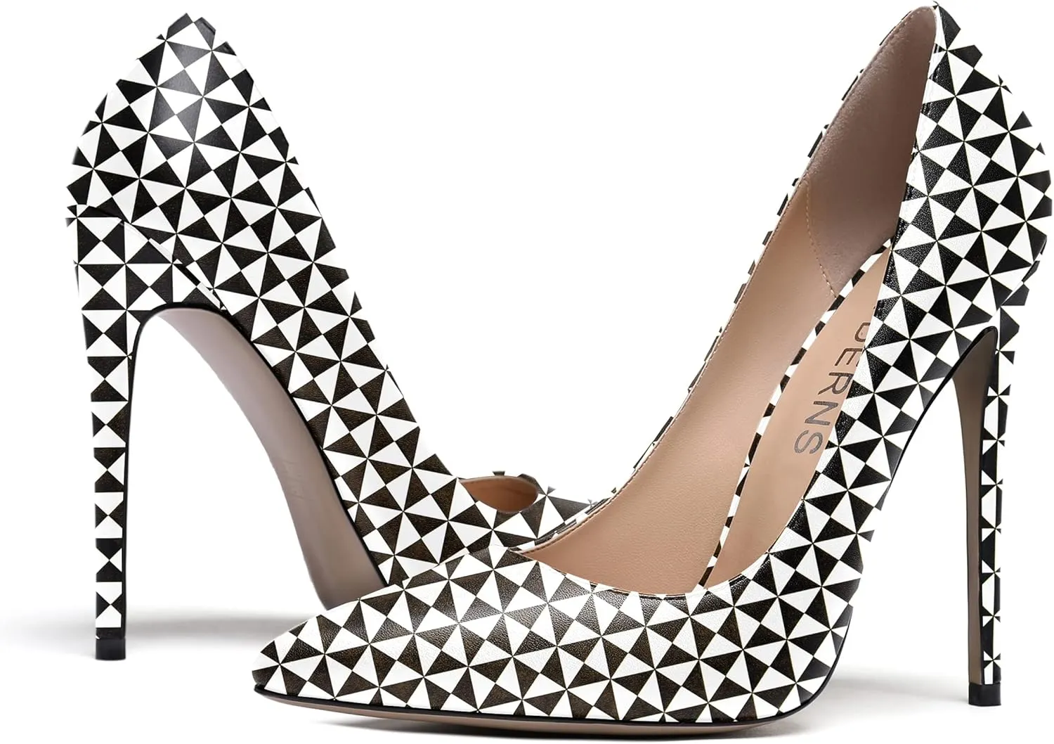 WAYDERNS Women's Evening Pointed Toe Matte Slip On Dress Stiletto High Heel Pumps Shoes 4.7 Inch
