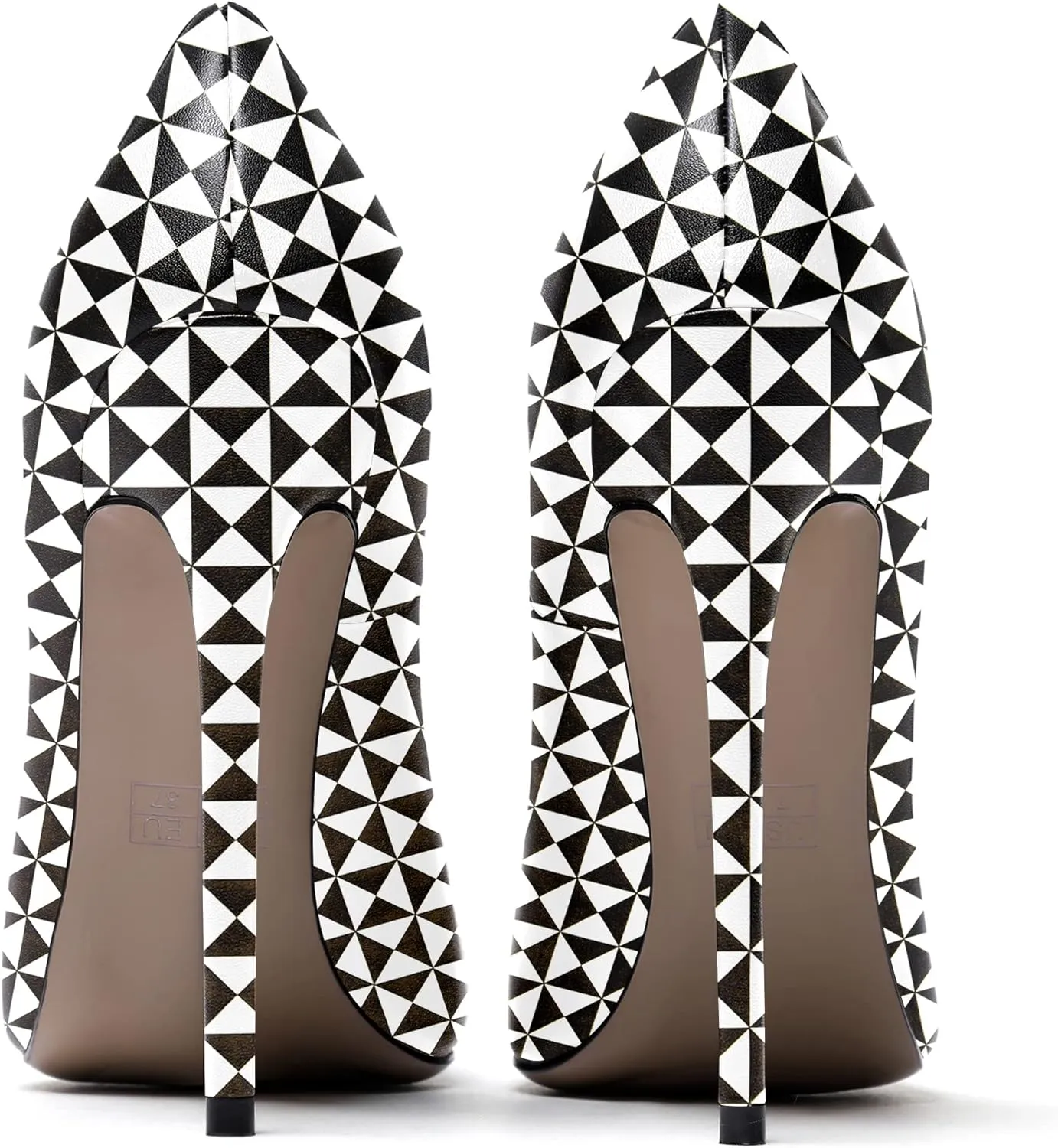 WAYDERNS Women's Evening Pointed Toe Matte Slip On Dress Stiletto High Heel Pumps Shoes 4.7 Inch
