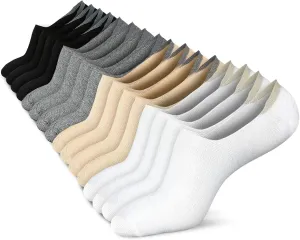 wernies No Show Socks Women Low Socks Non Slip Flat Boat Line 4/8 Pairs