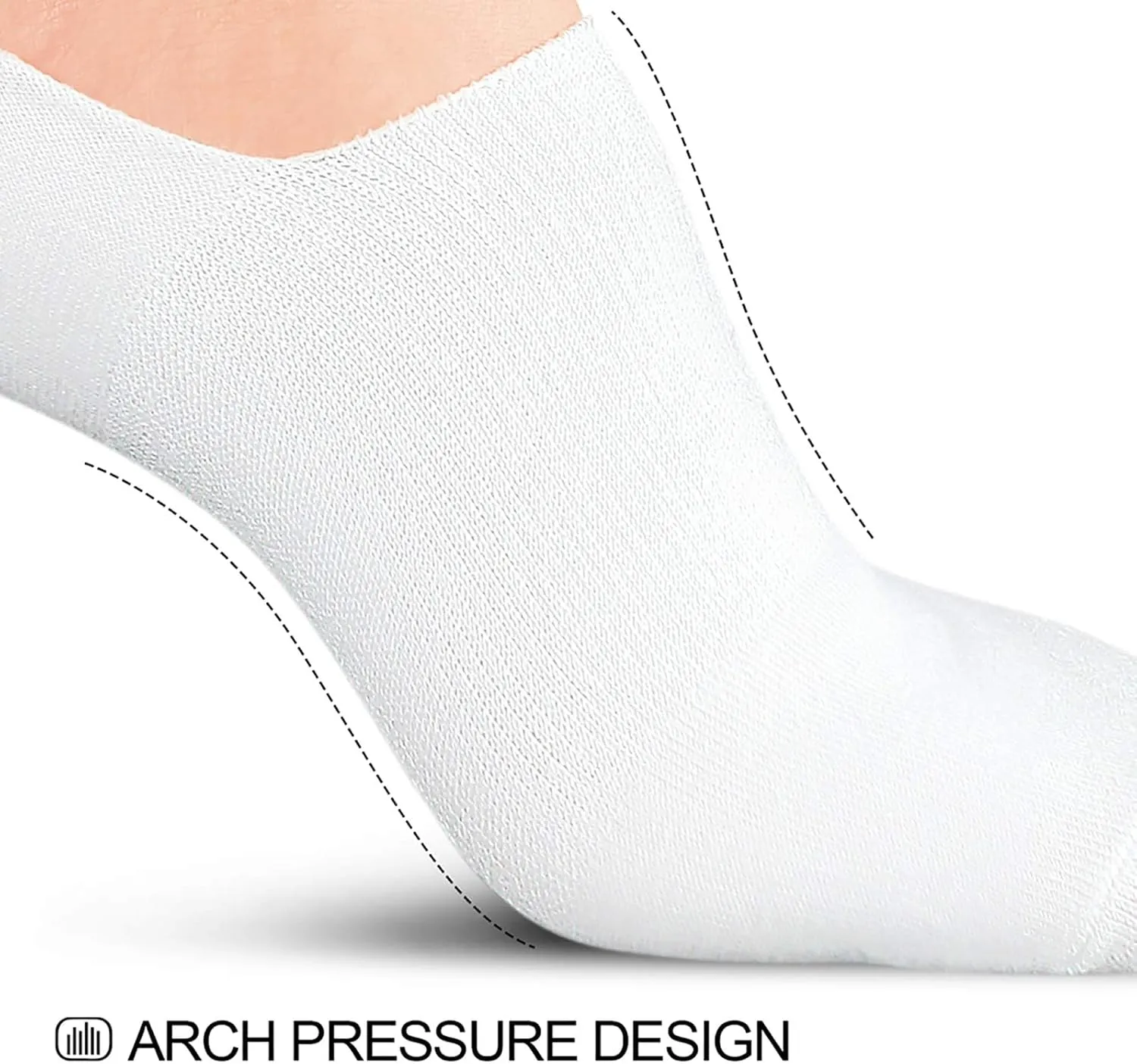 wernies No Show Socks Women Low Socks Non Slip Flat Boat Line 4/8 Pairs