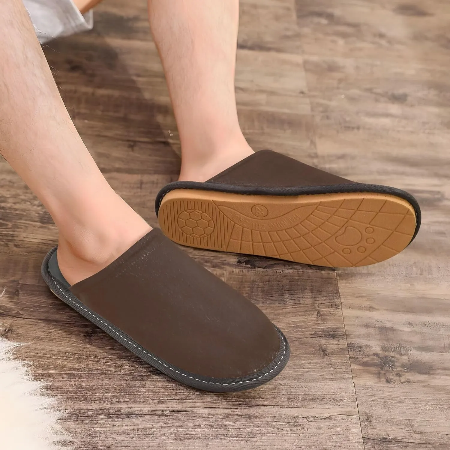 Wheat House Slippers for Women Men Non-Slip Comfortable Slippers