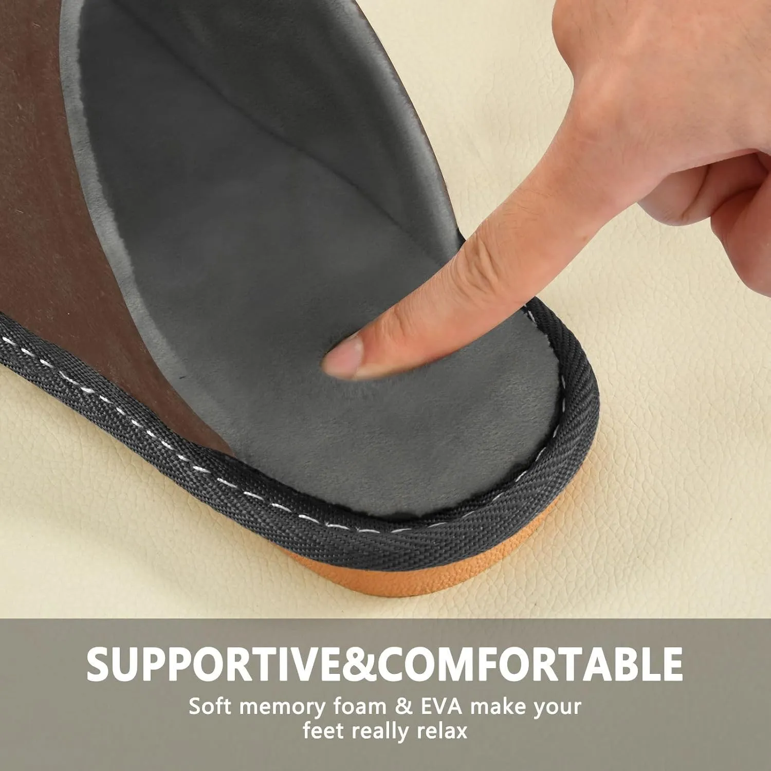 Wheat House Slippers for Women Men Non-Slip Comfortable Slippers