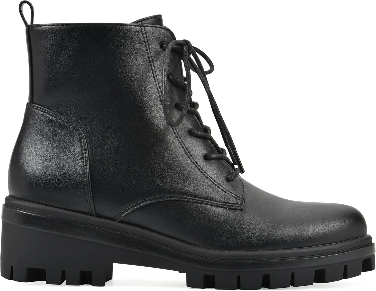 WHITE MOUNTAIN Women's Tappy Lug Sole Combat Boot