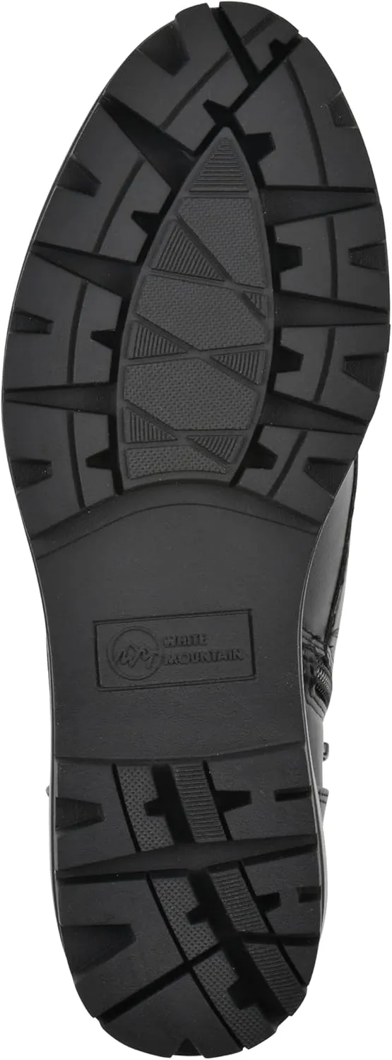 WHITE MOUNTAIN Women's Tappy Lug Sole Combat Boot