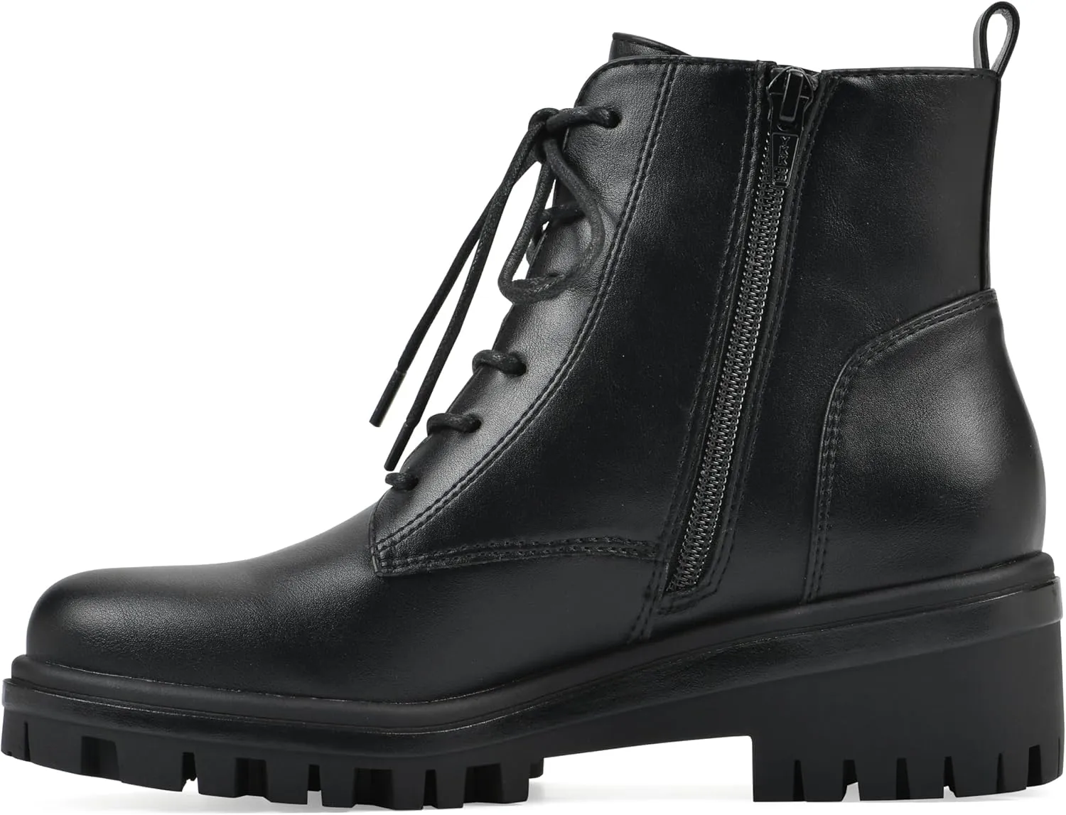 WHITE MOUNTAIN Women's Tappy Lug Sole Combat Boot