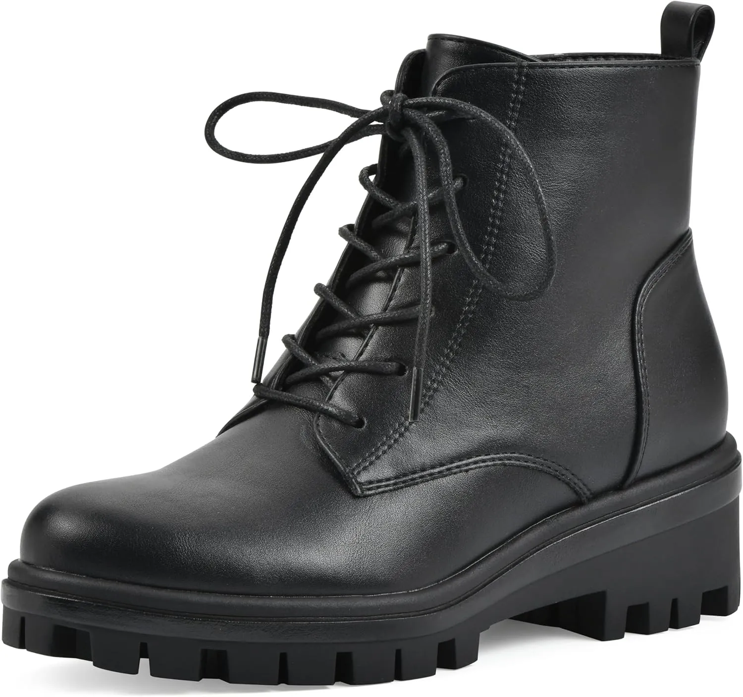 WHITE MOUNTAIN Women's Tappy Lug Sole Combat Boot