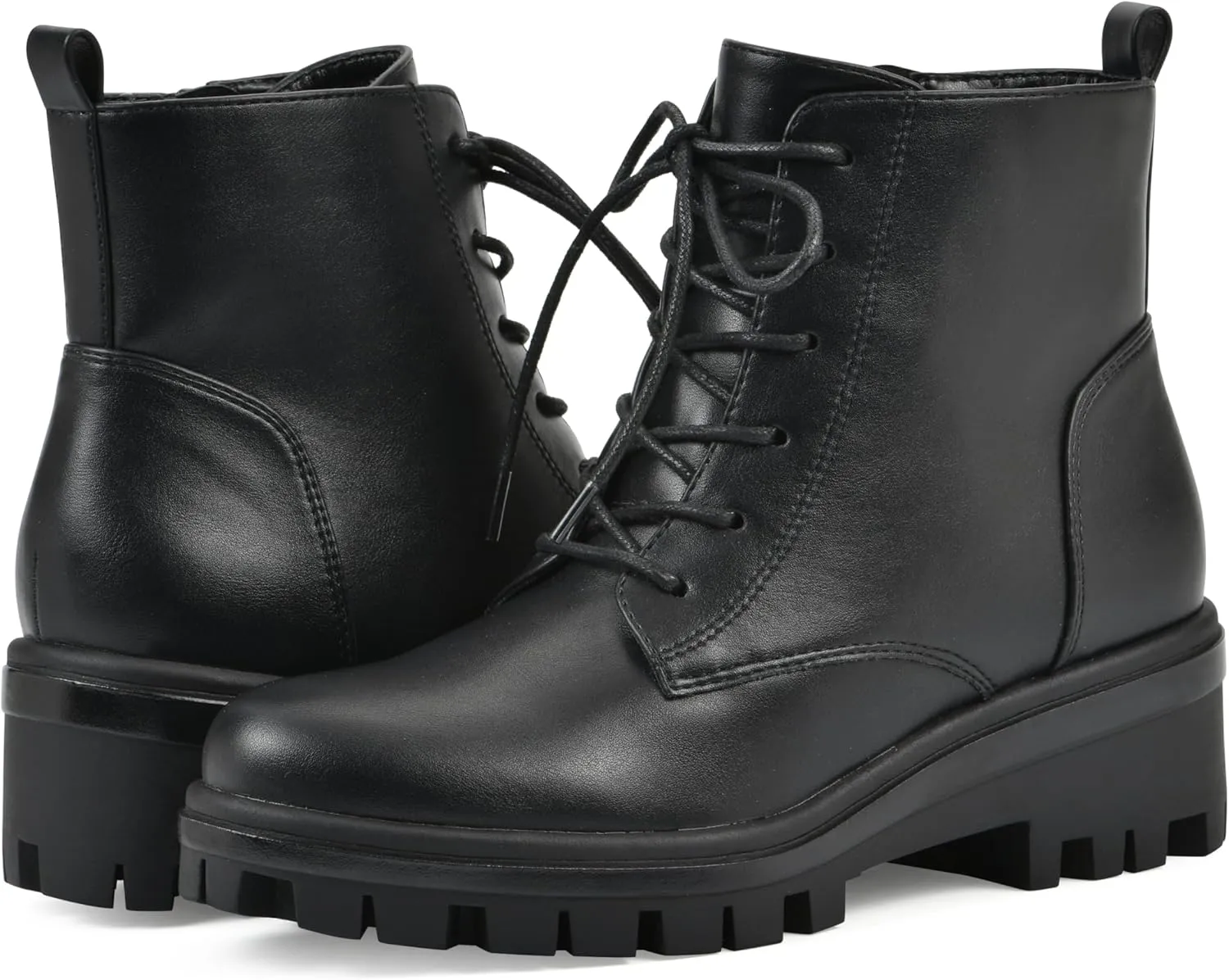 WHITE MOUNTAIN Women's Tappy Lug Sole Combat Boot