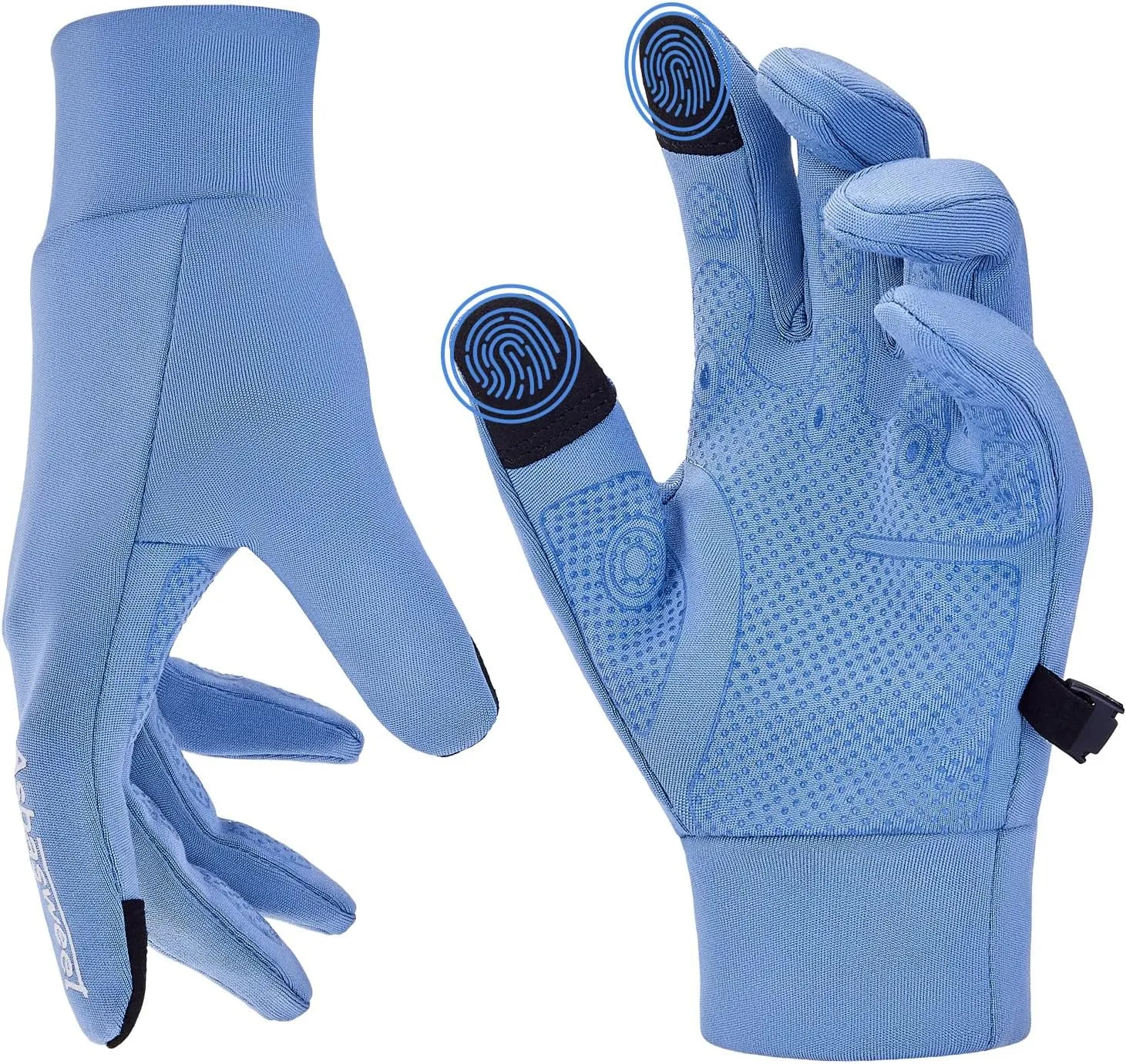 Winter Gloves for Men Women, Touch Screen Glove with Anti-Slip Grip, Thermal Warm Windproof Material & Touchscreen Finger Breathable Comfort, Cold Weather Touchscreen Gloves for Phone Text