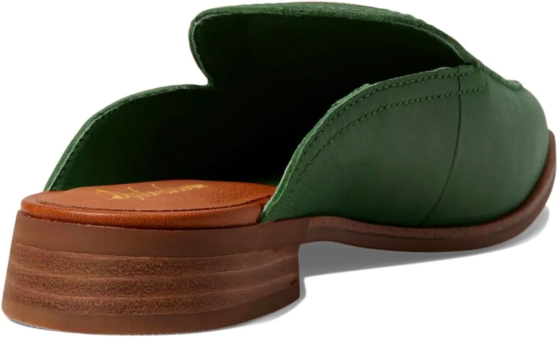 Women Low Flat Heel Mules Square Closed Toe Two-Toned Mule Sandals Slip-On 1” Chunky Stacked Heels Loafers Backless Slide Shoes Patchwork Office Club Comfort Daily Casual Retro 4-11 M US