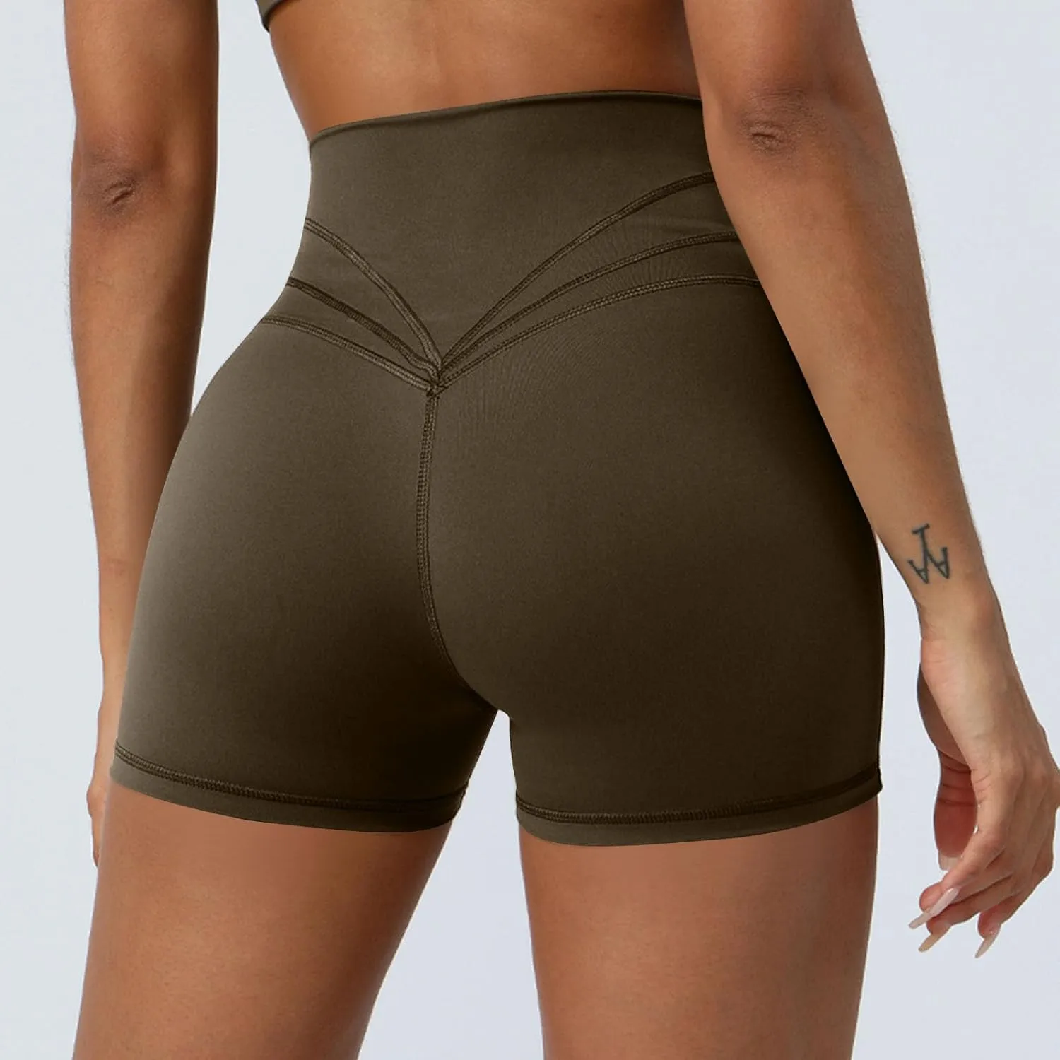 Womens Biker Shorts Summer Sports Tummy Control Solid Yoga Pants 2025 Fitness Cross High Waisted Comfy Running Shorts