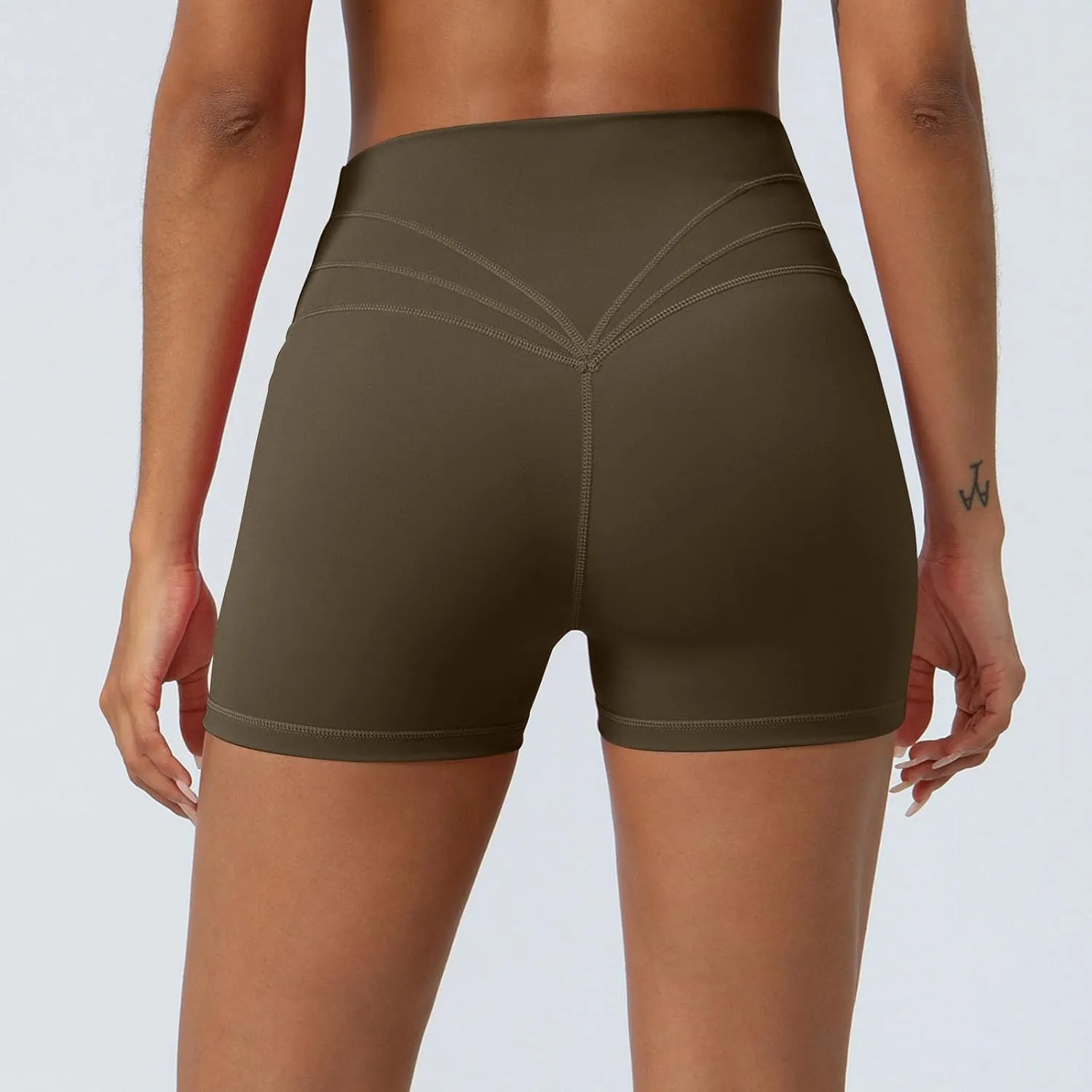 Womens Biker Shorts Summer Sports Tummy Control Solid Yoga Pants 2025 Fitness Cross High Waisted Comfy Running Shorts