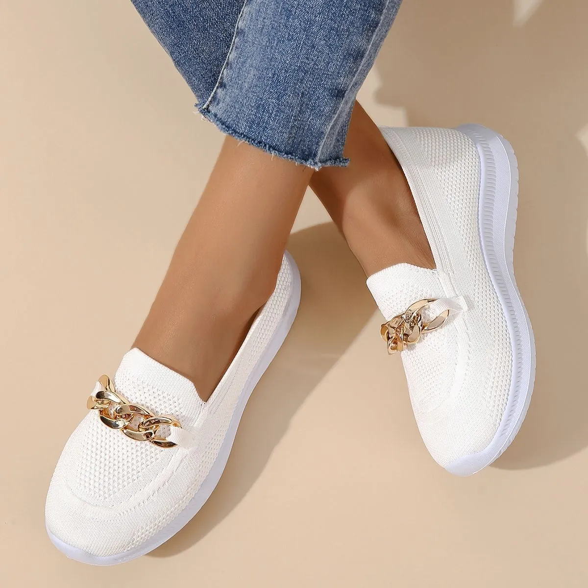 Women's Breathable Mesh Slip-On Loafers