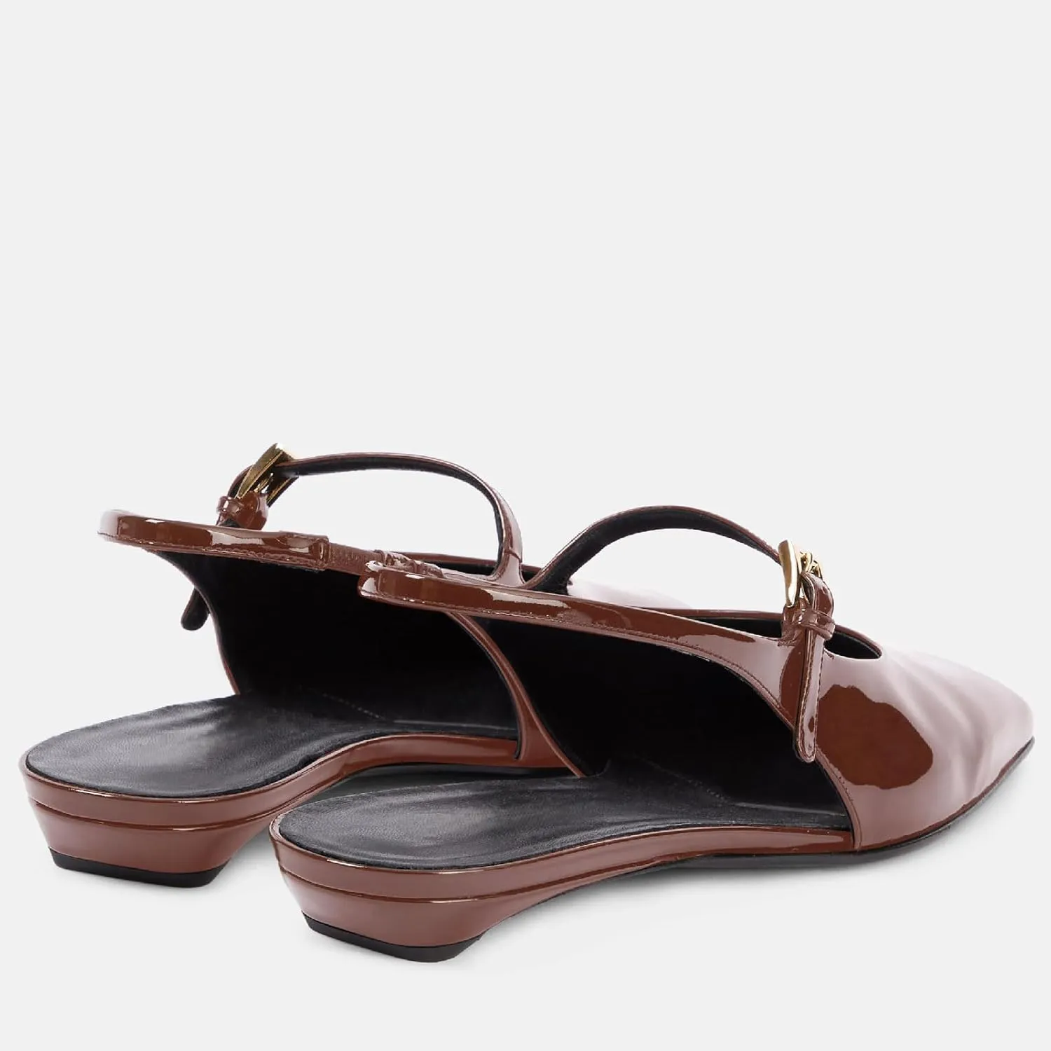Women's Chic Square Closed Toe Low Chunky Heel Slingback Shoes Comfortable Slip On Mary Jane Flats with Buckle Casual Office Dressy Slingback Mary Jane Pumps for Women